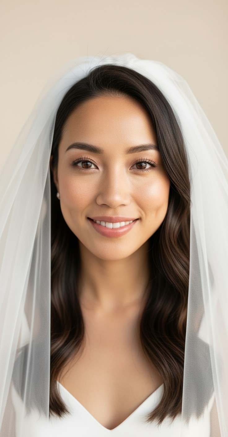 After Hair Down With Veil Wedding